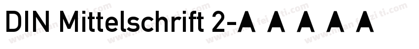 DIN Mittelschrift 2字体转换